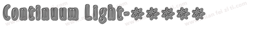 Continuum Light字体转换